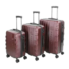   Bugatti Uniszex gurulós keményfalú táska-bőrönd szett 3db-os 49709716