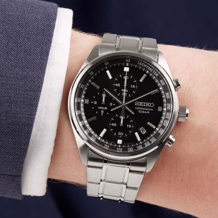 Seiko Kronográf Óra SSB379P1 férfi óra karóra