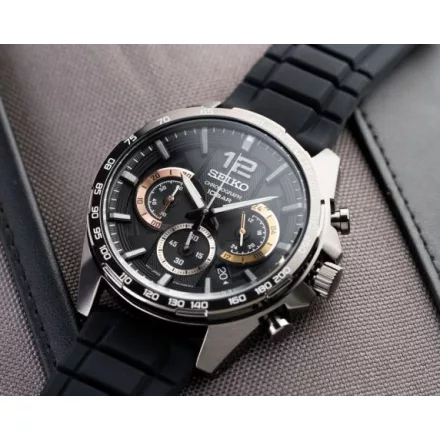 Seiko Kronográf Óra SSB446P1 férfi óra karóra