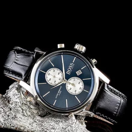 Hugo Boss fekete Jet Kronográf Óra 1513283 férfi óra karóra