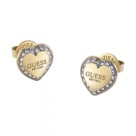 Guess elegáns szív JUBE01427JWYGT/U női fülbevaló ékszer