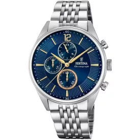 Festina Timeless Kronográf Óra 20285/3 férfi óra karóra