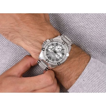 Guess Frontier ezüst W0799G1 férfi óra karóra