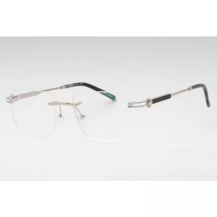Charriol PC75115 szemüvegkeret csillógó ezüst/szürke Horn / Clear lencsék férfi