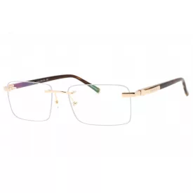  Charriol PC75112 szemüvegkeret csillógó arany/barna Horn / Clear lencsék férfi