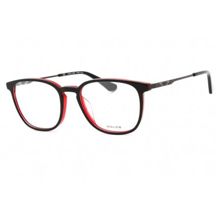 Police VPLD07M szemüvegkeret piros W/csillógó fekete Top / Clear lencsék férfi