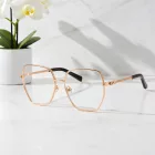 Philipp Plein VPP054S szemüvegkeret csillógó Copper arany / Clear lencsék női