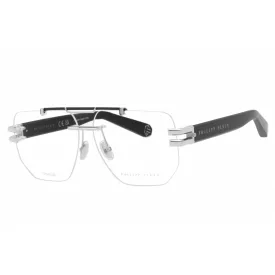   Philipp Plein VPP087M szemüvegkeret Palladium /Clear demo lencsék férfi