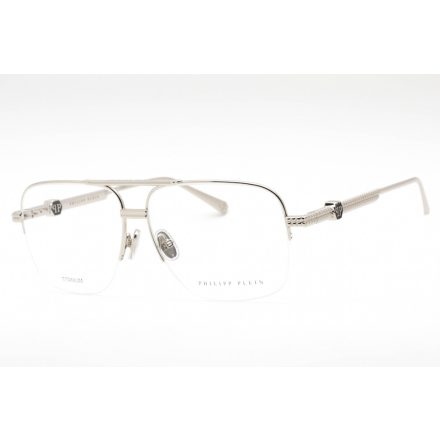 Philipp Plein VPP063W szemüvegkeret csillógó Palladium / Clear lencsék férfi