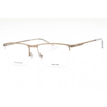 Police VPLG75 szemüvegkeret csillógó Camel / Clear lencsék férfi