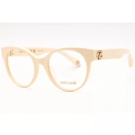   Roberto Cavalli VRC027M szemüvegkeret csillógó bézs/clear demo lencsék női