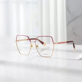 Furla VFU674 szemüvegkeret csillógó piros arany női
