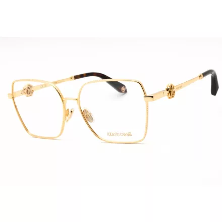 Roberto Cavalli VRC029 szemüvegkeret sárga arany/Clear demo lencsék férfi