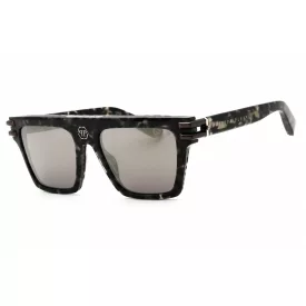   Philipp Plein SPP108V napszemüveg csillógó szürke barna Unisex férfi női