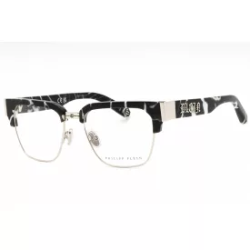   Philipp Plein VPP113M szemüvegkeret Marbled fekete /clear demo lencsék férfi