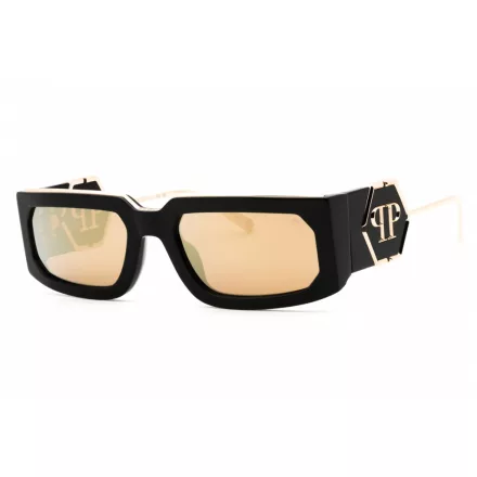Philipp Plein SPP119M napszemüveg csillógó fekete/arany barna Unisex férfi női