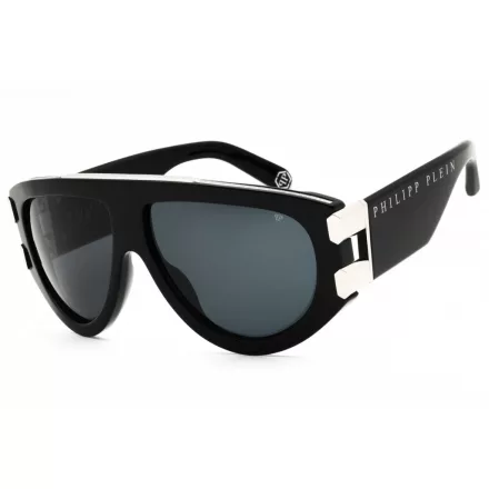 Philipp Plein SPP127M napszemüveg csillógó fekete/szürke Unisex férfi női