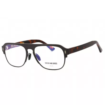 Cutler and Gross CGOP136555 szemüvegkeret barna/Titanium / Clear lencsék férfi