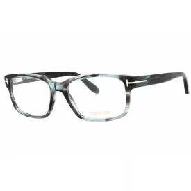   Tom Ford FT5313 szemüvegkeret barna türkiz / Clear lencsék férfi