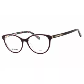   Moschino Love MOL525 szemüvegkeret PLUM/Clear demo lencsék női