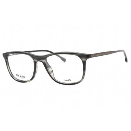 Hugo Boss 0966 szemüvegkeret szürke Horn / Clear lencsék férfi
