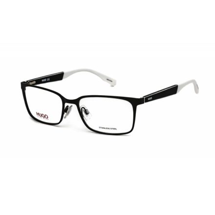 HUGO HG 0265 szemüvegkeret fekete fehér/Clear demo lencsék férfi
