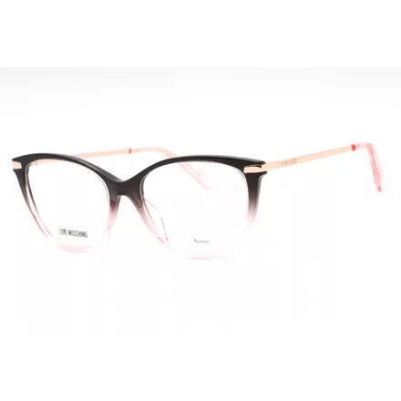 Moschino Love MOL572 szemüvegkeret fekete rózsaszín / Clear demo lencsék női