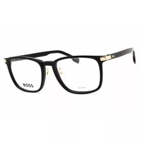   Hugo Boss BOSS 1408/F szemüvegkeret fekete arany/Clear demo lencsék férfi