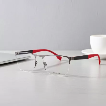 Hugo Boss BOSS 1487 szemüvegkeret DKRUT piros/Clear demo lencsék férfi