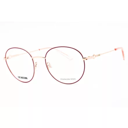 Moschino Love MOL613 szemüvegkeret rózsaszín arany/Clear demo lencsék női