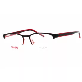   HUGO HG 1247 szemüvegkeret fekete piros/Clear demo lencsék férfi