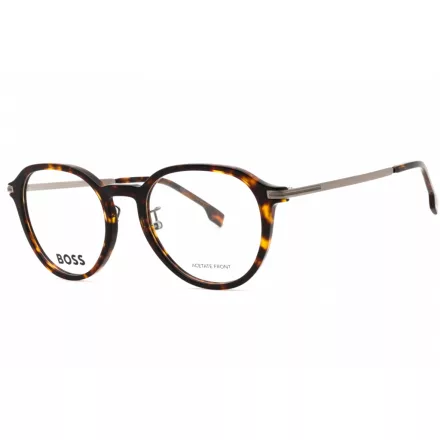 Hugo Boss BOSS 1615/F szemüvegkeret barna sötét ruténium/Clear demo lencsék férfi