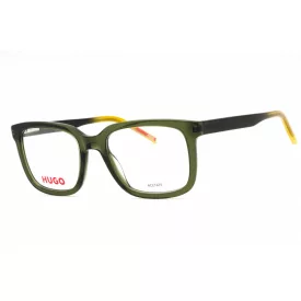   HUGO HG 1261 szemüvegkeret zöld sárga/Clear demo lencsék férfi