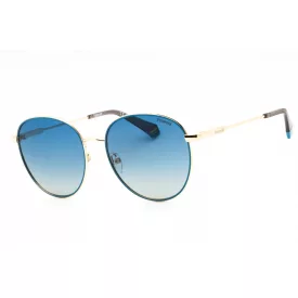   Polaroid Polarizált Core PLD 6215/S/X napszemüveg arany kék/kék SF POLAR Unisex férfi női