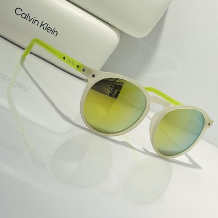 Calvin Klein Retail R740S napszemüveg matt köves CLEAR/NEON sárga / zöld Mirror  Unisex férfi női