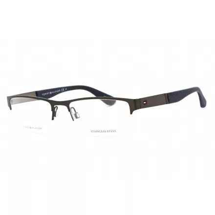 Tommy Hilfiger Th 1524 szemüvegkeret félig matt sötét ruténium / clear demo lencsék férfi
