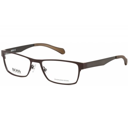 Hugo Boss 0873 szemüvegkeret matt barna szürke / Clear lencsék férfi