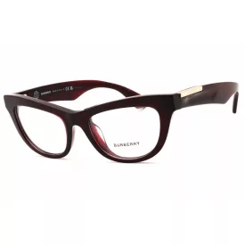   Burberry 0BE2406U szemüvegkeret átlátszó piros Checkered/Clear demo lencsék női