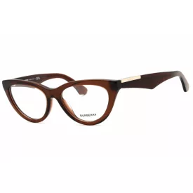   Burberry 0BE2418U szemüvegkeret átlátszó sötét barna/Clear demo lencsék női