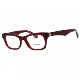   Burberry 0BE2422 szemüvegkeret átlátszó bordó bordó/clear demo lencsék női