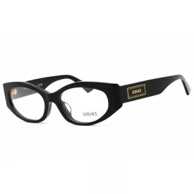   Versace 0VE3369F szemüvegkeret fekete/Clear demo lencsék női