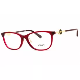   Versace 0VE3297D szemüvegkeret átlátszó bordó/clear demo lencsék női