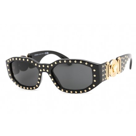 Versace 0VE4361 napszemüveg fekete/arany Studded / sötét szürke Unisex férfi női