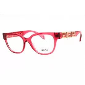   Versace 0VE3338 szemüvegkeret átlátszó piros / Clear Demo lencsék női