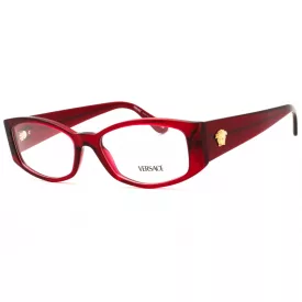   Versace 0VE3343 szemüvegkeret átlátszó bordó/Clear demo lencsék női