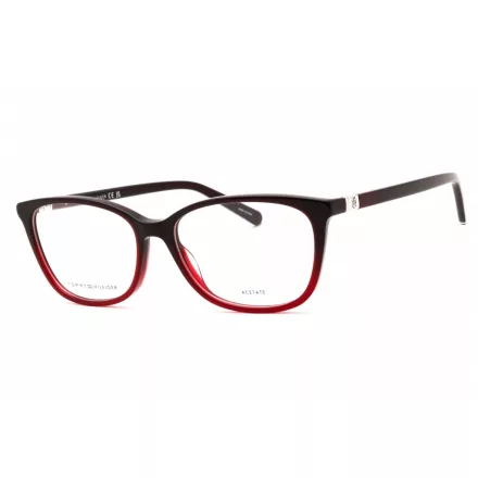 Tommy Hilfiger TH 1965 szemüvegkeret bordó piros/Clear demo lencsék női