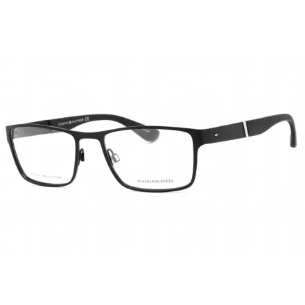 Tommy Hilfiger Th 1543 szemüvegkeret matt fekete / Clear demo lencsék férfi