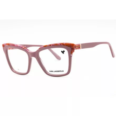 KARL LAGERFELD KL6130 szemüvegkeret rózsa/MARBLE/Clear demo lencsék női