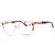 KARL LAGERFELD KL6154 szemüvegkeret rózsa/MARBLE rózsa/Clear demo lencsék női