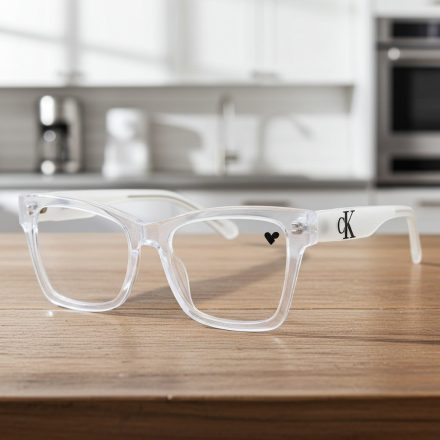 Calvin Klein CK Jeans CKJ23646 szemüvegkeret fehér/Clear demo lencsék női